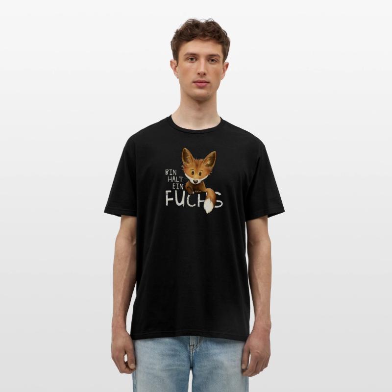 Bin halt ein Fuchs verwegen lustiges Statement Schwarz photo 1