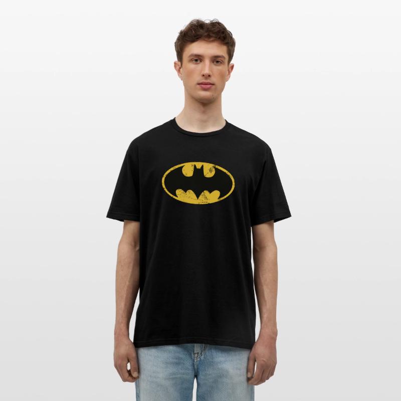 DC Comics Batman Logo Used Look Schwarz photo 1