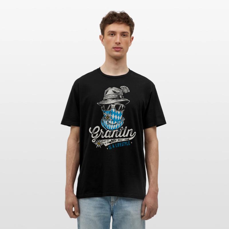 Grantler T_Shirt Trachtenshirt Herren bayrisch Schwarz photo 1