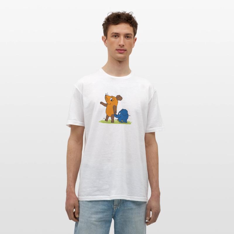 Maus und Elefant _ Freundschaft Weiß photo 1