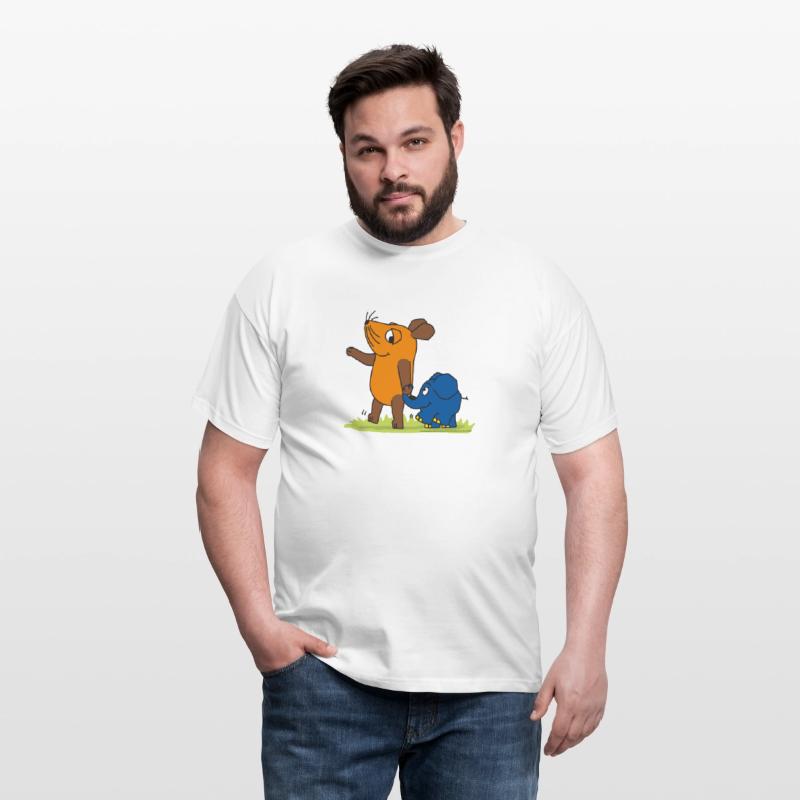 Maus und Elefant _ Freundschaft Weiß photo 2
