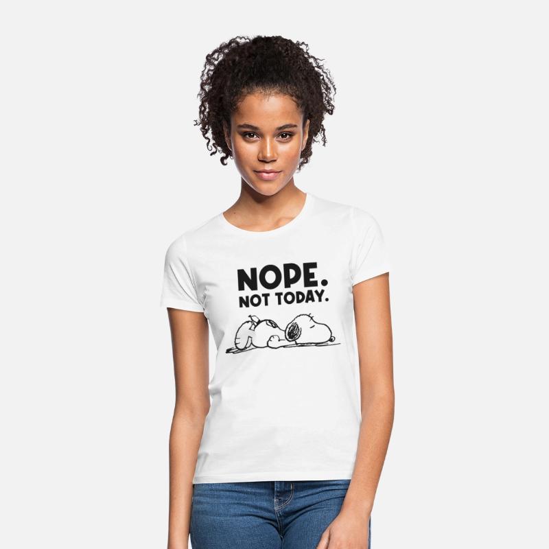 Peanuts Snoopy Nope Not Today Bürohumor Weiß photo 1
