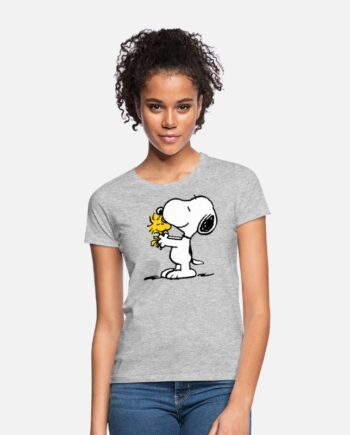 Peanuts Snoopy Und Woodstock Grau meliert photo 1