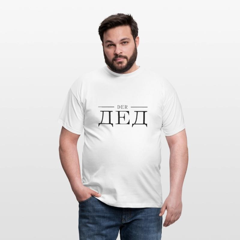 Russisch Opa Russen Großvater der ДЕД aus Russland Weiß photo 2