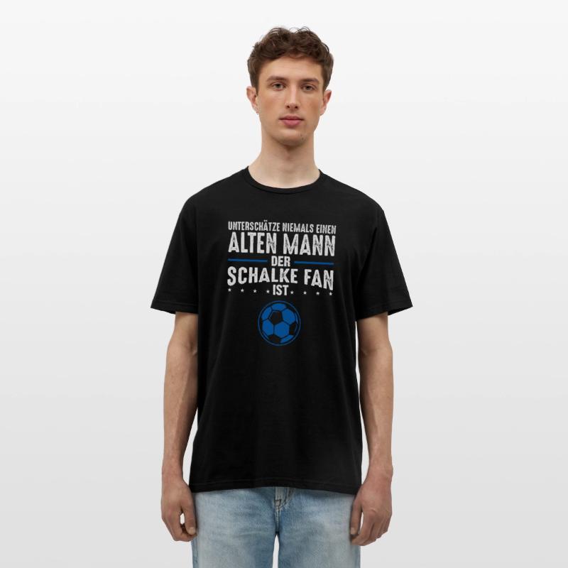Schalke Fan Fußball Mannschaft Männer Geschenkidee Schwarz photo 1